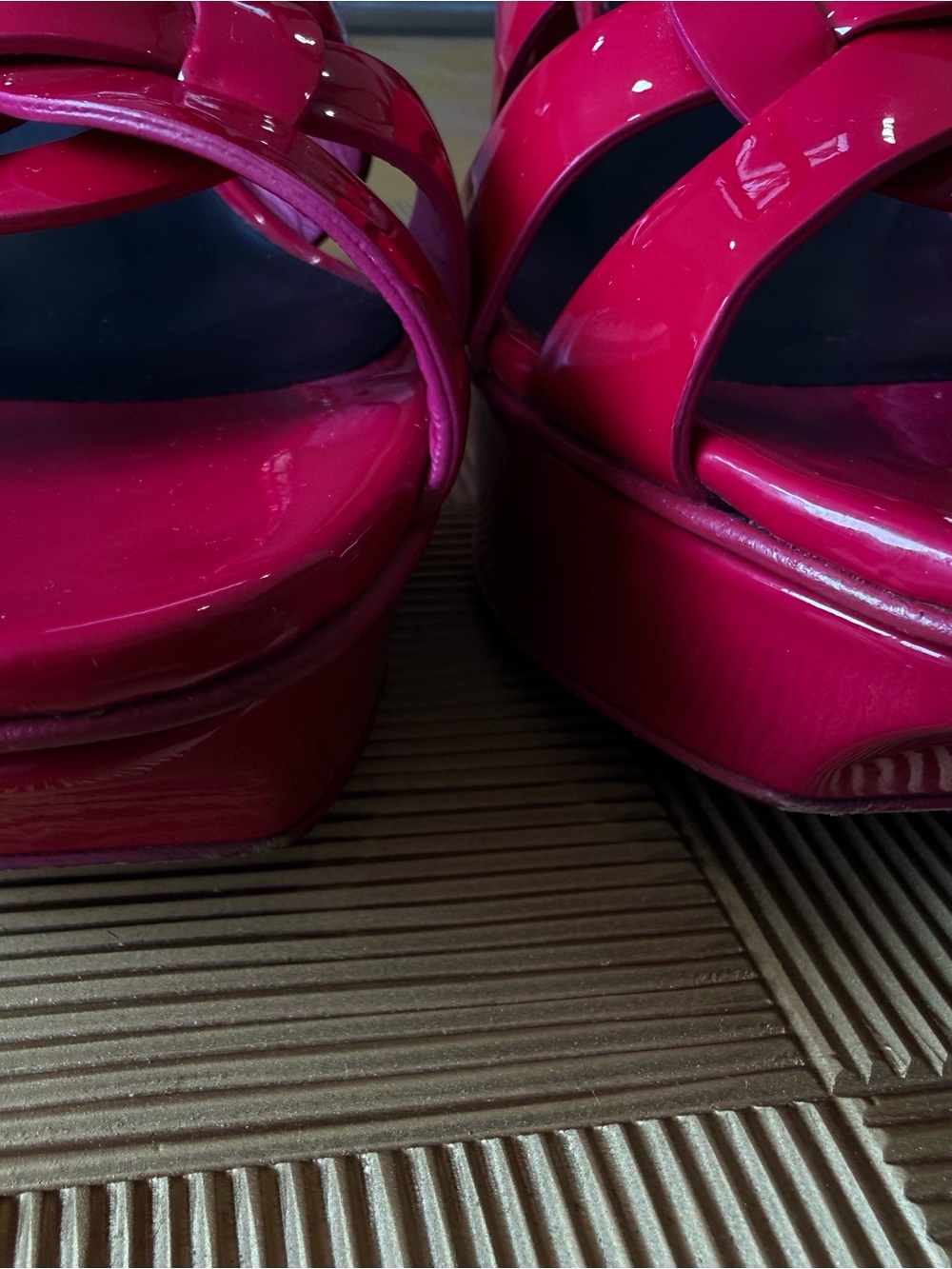 Yves Saint Laurent Tribute Platform Pink Sandals - Picture 7 of 7